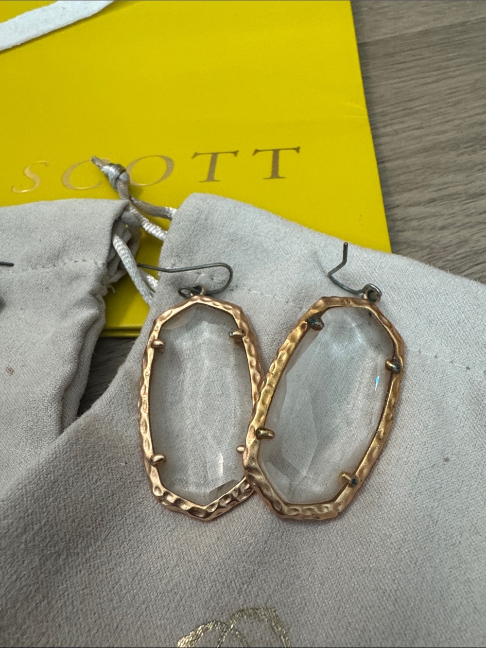 Kendra Scott Rose Gold & Black Earring Collection - Picture 5 of 5